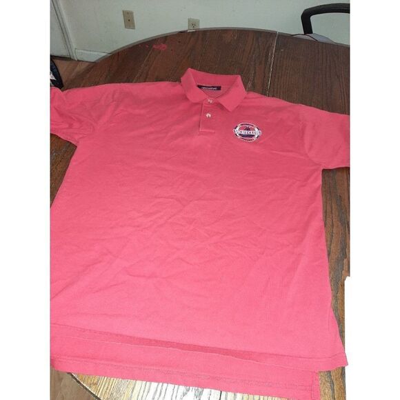 GUC XL Red Disney Yacht Club Resort Short Sleeve Polo Casual Shirt - Picture 1 of 4